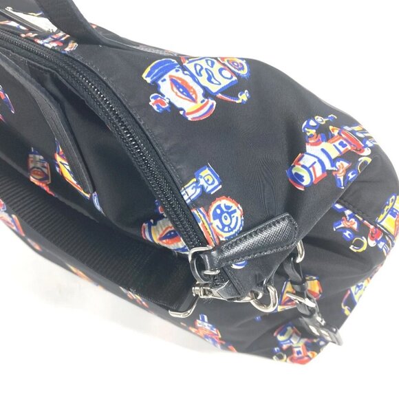 PRADA Shoulder Bag Crossbody robot triangle logo plate Tote Bag - Picture 7 of 15